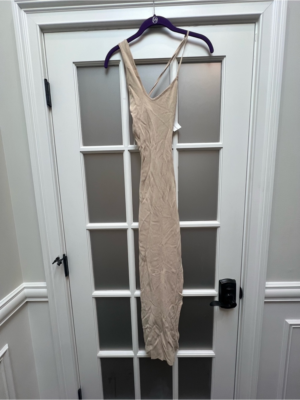 Beige Strappy Maxi Dress - Women